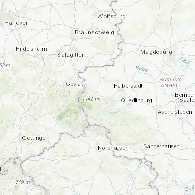 Map showing location of Wernigerode (51.836520, 10.782160)