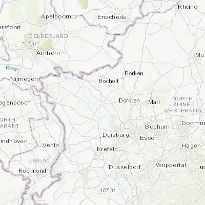 Map showing location of Wesel (51.666900, 6.620370)