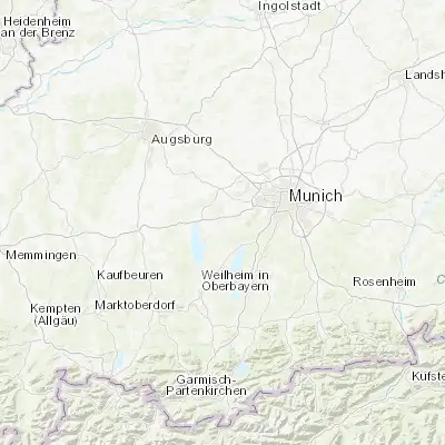 Map showing location of Weßling (48.074520, 11.248200)