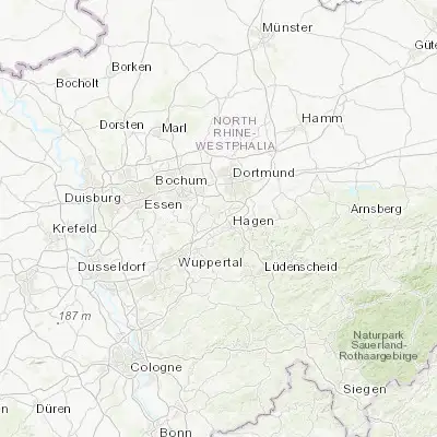 Map showing location of Wetter (51.387470, 7.392770)