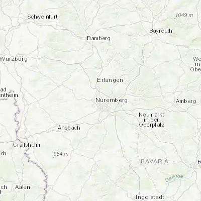 Map showing location of Wetzendorf (49.470560, 11.041480)