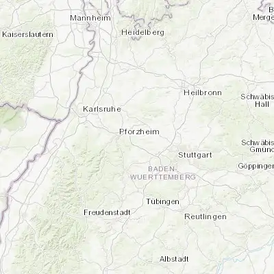 Map showing location of Wiernsheim (48.883330, 8.850000)