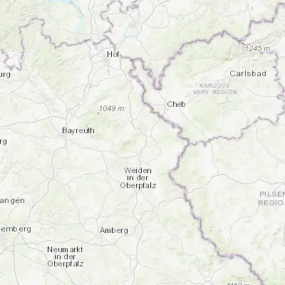 Map showing location of Wiesau (49.908170, 12.188890)