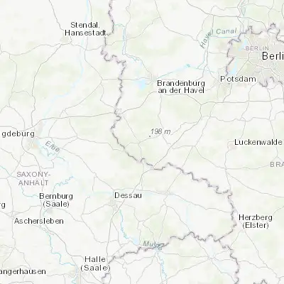Map showing location of Wiesenburg (52.114560, 12.455340)