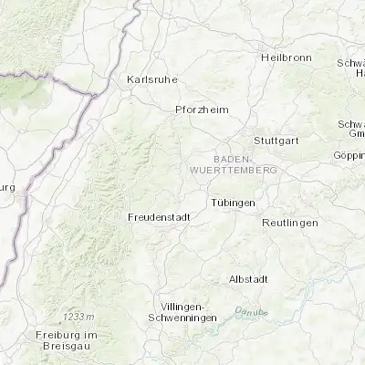 Map showing location of Wildberg (48.623360, 8.745180)