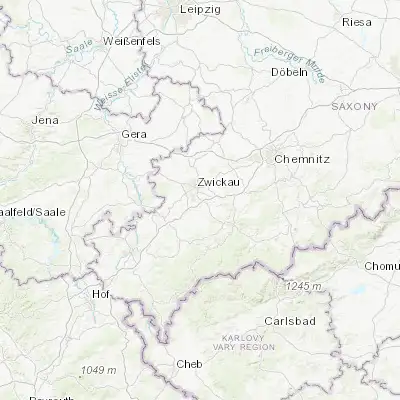Map showing location of Wilkau-Haßlau (50.675040, 12.514820)