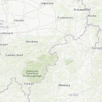 Map showing location of Willingen (51.294180, 8.609100)