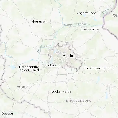 Map showing location of Wilmersdorf (52.483330, 13.316670)