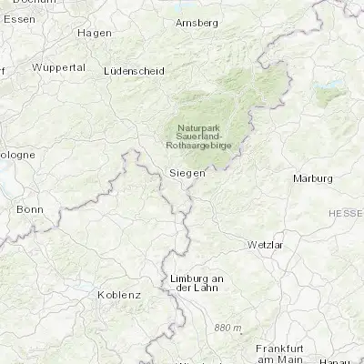 Map showing location of Wilnsdorf (50.816670, 8.100000)