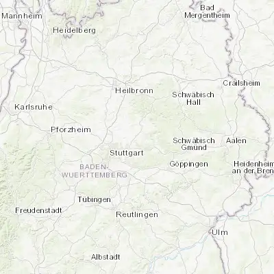 Map showing location of Winnenden (48.875630, 9.398190)