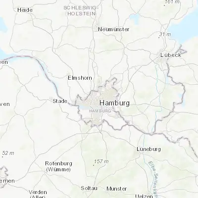 Map showing location of Winterhude (53.600000, 10.000000)