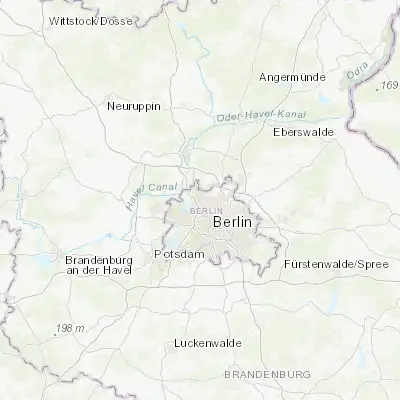 Map showing location of Wittenau (52.593190, 13.321270)