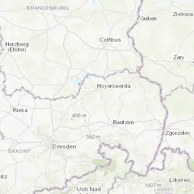 Map showing location of Wittichenau (51.384960, 14.244030)