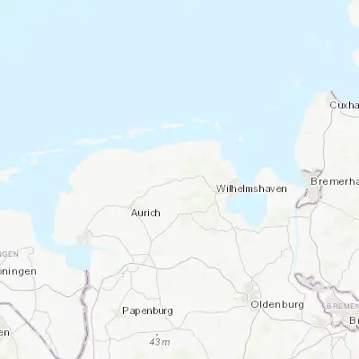 Map showing location of Wittmund (53.576740, 7.778390)