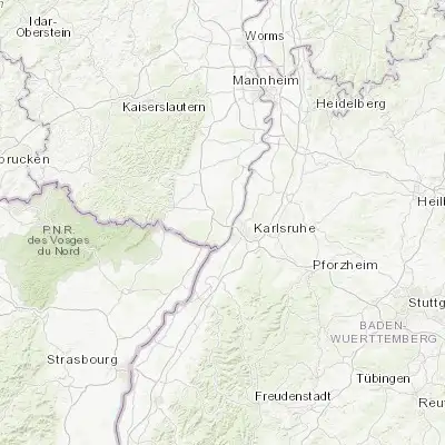 Map showing location of Wörth am Rhein (49.048880, 8.259590)