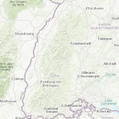 Map showing location of Wolfach (48.293190, 8.215800)