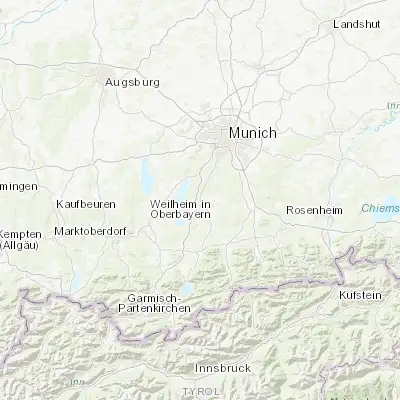 Map showing location of Wolfratshausen (47.912890, 11.421660)