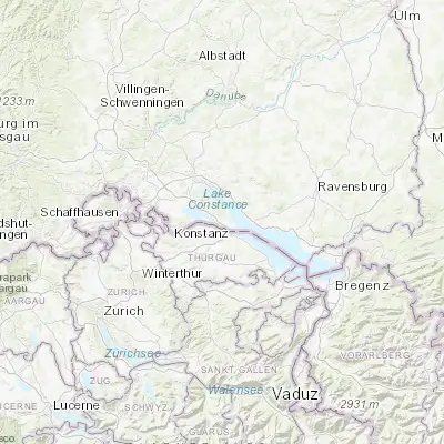 Map showing location of Wollmatingen (47.692260, 9.145950)