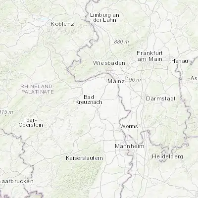 Map showing location of Wörrstadt (49.848610, 8.124170)