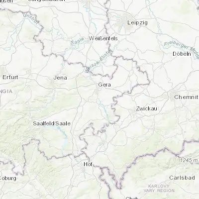 Map showing location of Wünschendorf (50.796620, 12.098240)
