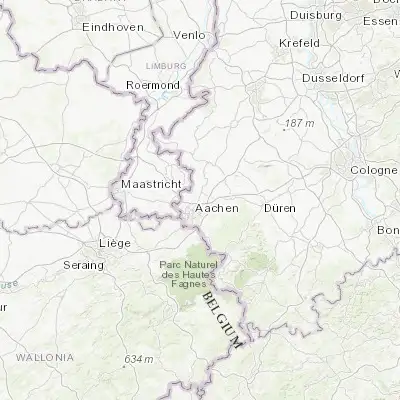 Map showing location of Würselen (50.818090, 6.134700)