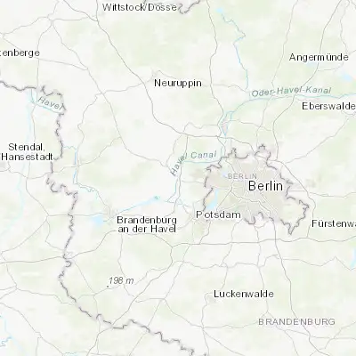 Map showing location of Wustermark (52.550000, 12.950000)