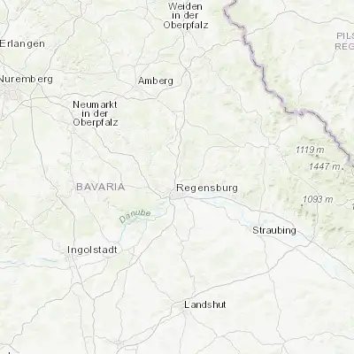 Map showing location of Zeitlarn (49.078480, 12.111740)
