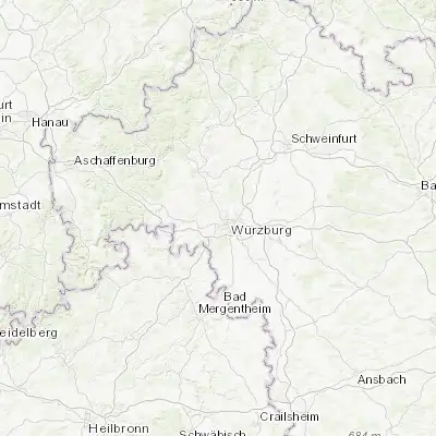 Map showing location of Zell am Main (49.812140, 9.869620)