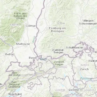 Map showing location of Zell im Wiesental (47.705550, 7.852480)
