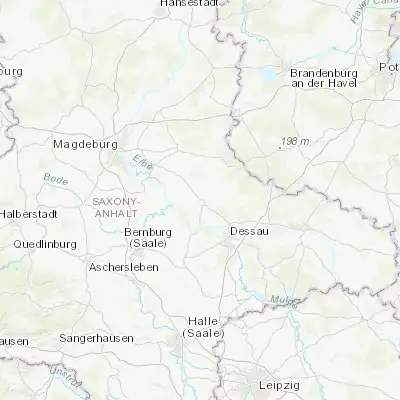 Map showing location of Zerbst (51.966200, 12.085170)