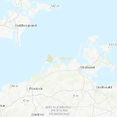 Map showing location of Zingst (54.435720, 12.688800)