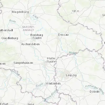 Map showing location of Zörbig (51.628940, 12.117400)