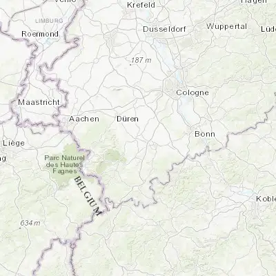Map showing location of Zülpich (50.694470, 6.654140)