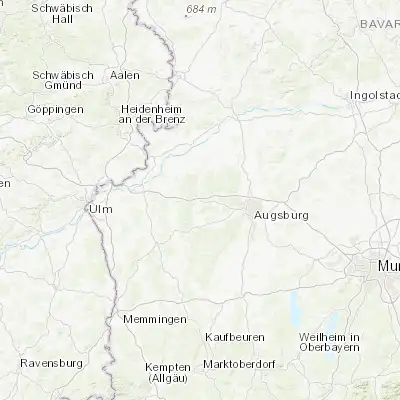 Map showing location of Zusmarshausen (48.400140, 10.599170)