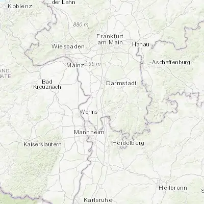 Map showing location of Zwingenberg (49.723890, 8.610840)
