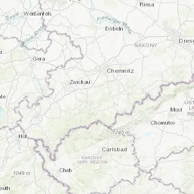Map showing location of Zwönitz (50.630270, 12.809990)