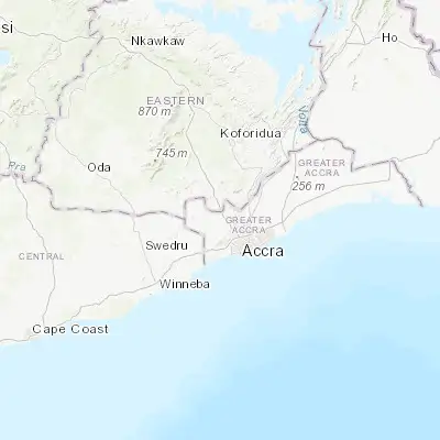 Map showing location of Atsiaman (5.697750, -0.328240)