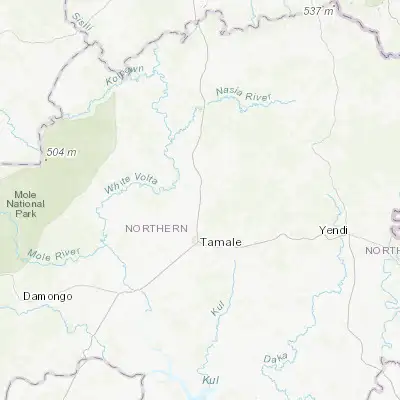 Map showing location of Savelugu (9.624410, -0.825300)