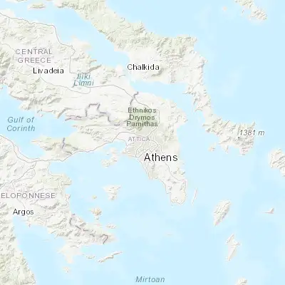 Map showing location of Ágioi Anárgyroi (38.030130, 23.723790)