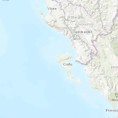 Map showing location of Agios Georgis (39.723630, 19.699690)