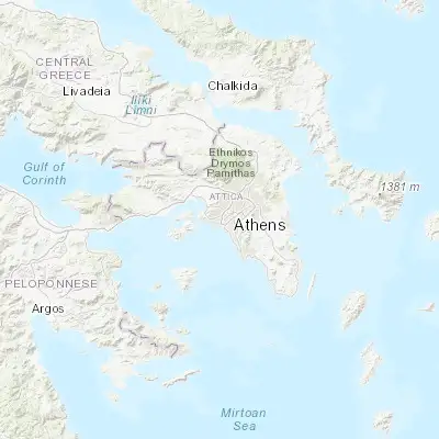 Map showing location of Agios Ioannis Rentis (37.964910, 23.665110)