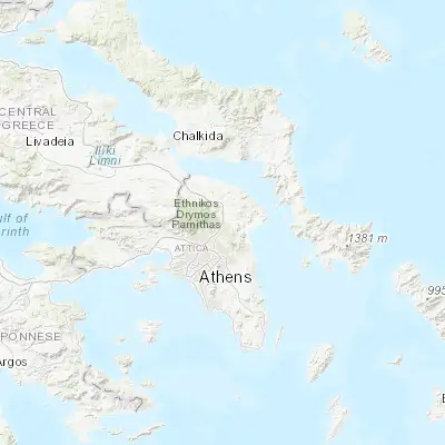 Map showing location of Ágios Stéfanos (38.146570, 23.856080)