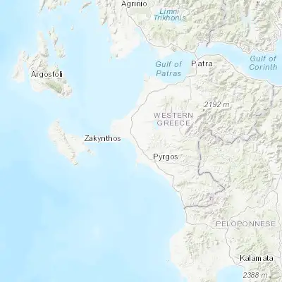 Map showing location of Amaliáda (37.798420, 21.350680)