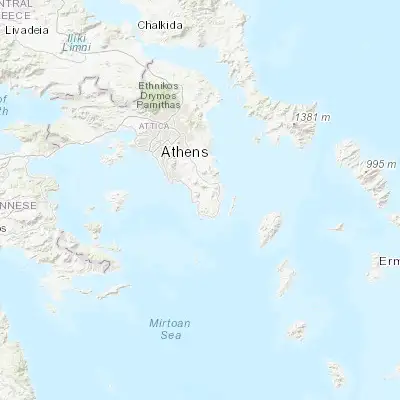 Map showing location of Anávyssos (37.734140, 23.943890)
