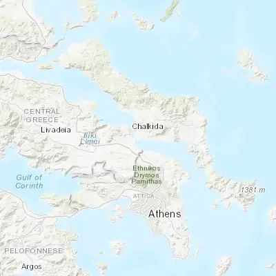 Map showing location of Áyios Nikólaos (38.420510, 23.647720)