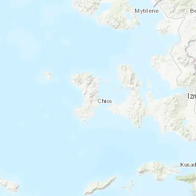 Map showing location of Chios (38.368750, 26.137180)