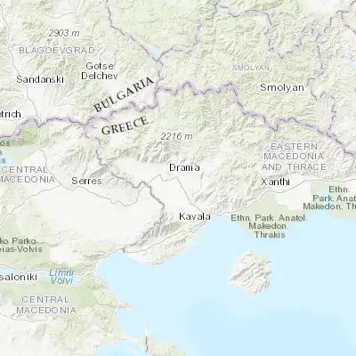 Map showing location of Choristí (41.130560, 24.208430)