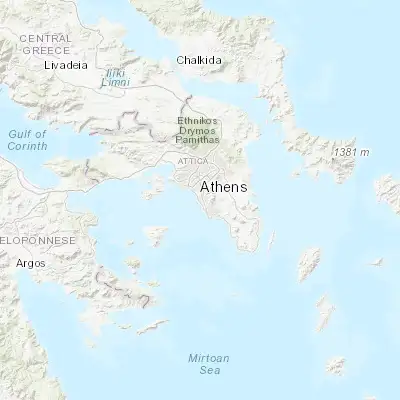 Map showing location of Ellinikó (37.890130, 23.744060)