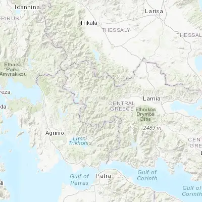 Map showing location of Karpenísi (38.912180, 21.798360)