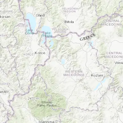 Map showing location of Kastoria (40.521650, 21.263410)